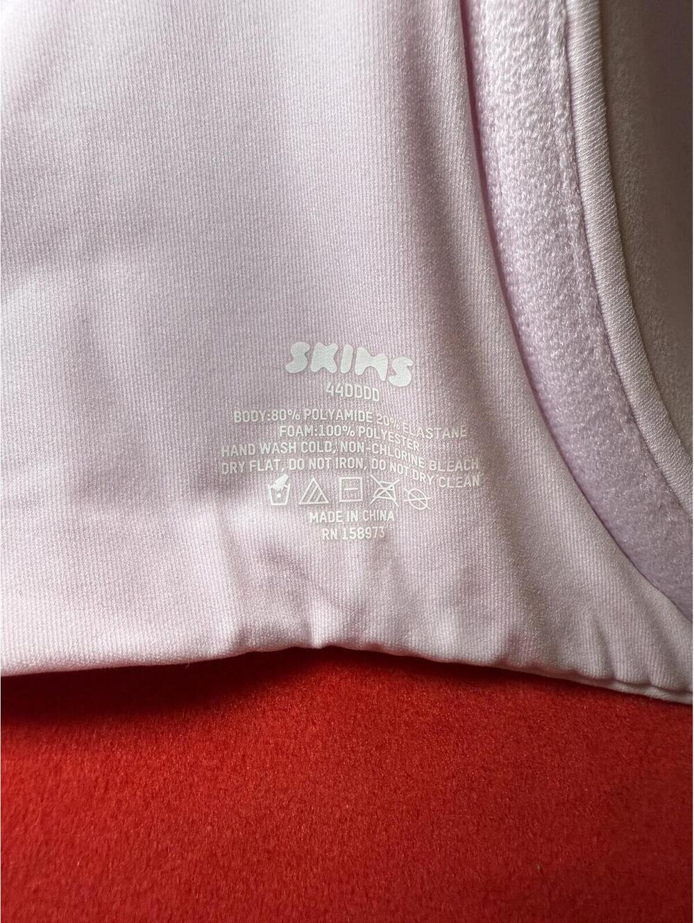 NWOT Skims Fits Everybody T Shirt Bra Color Light Pink Size 44DDDD - Picture 4 of 4